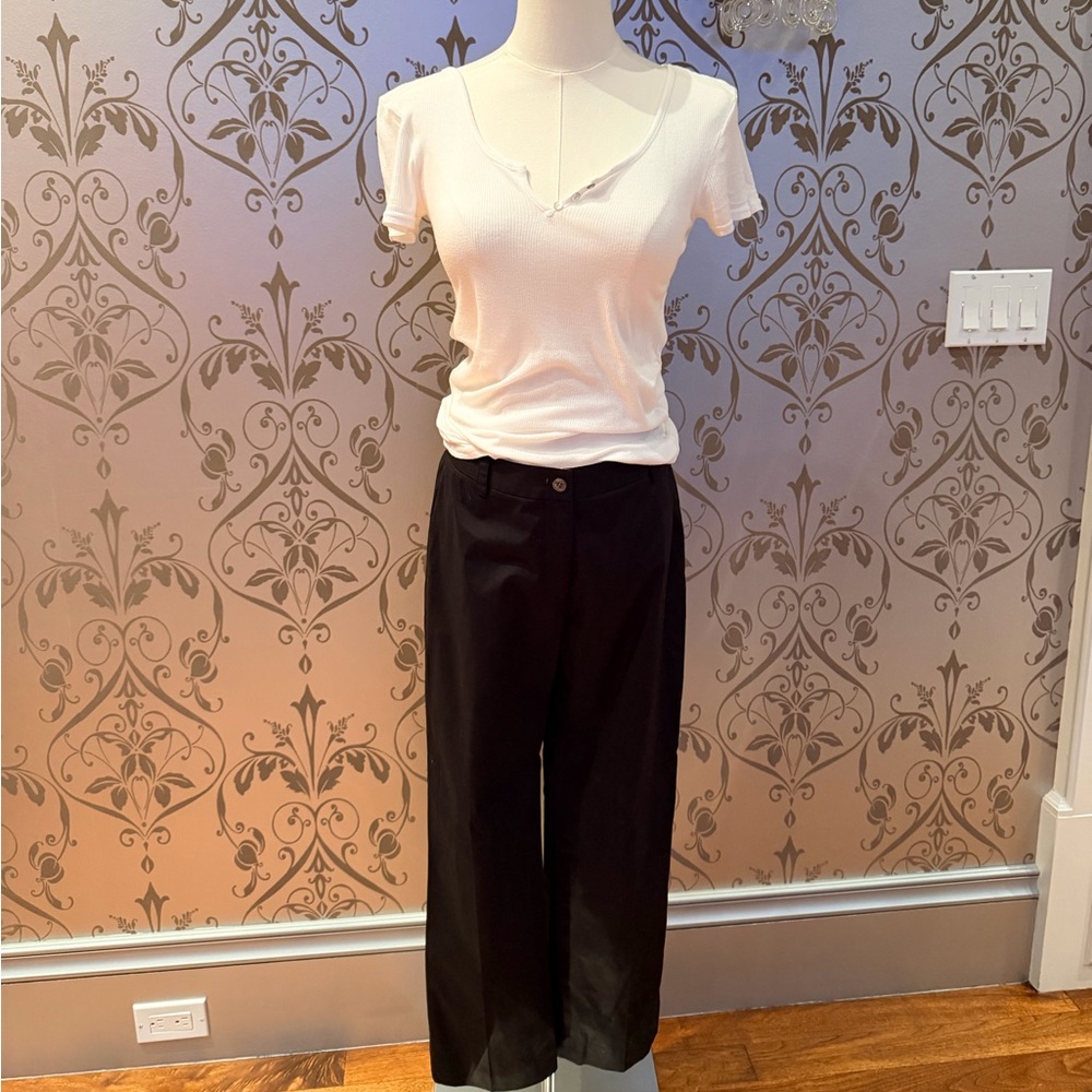 Michael Stars Ribbed Tee + J.Crew CottonPants Set | Chic Minimal Outfit | Size 4